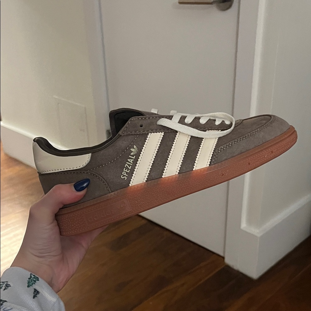 Adidas Spezial Brown and Cream Sneakers